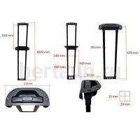 Ручка телескоп. д/чемодана №153  CAI бассейн *20"-22" (49,5/51,5/53,5/55,5)