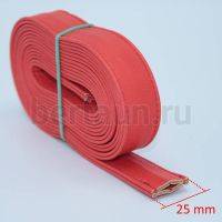 Ручки сумочные ПЛОСКИЕ № 64 2,5см*2м красный мат