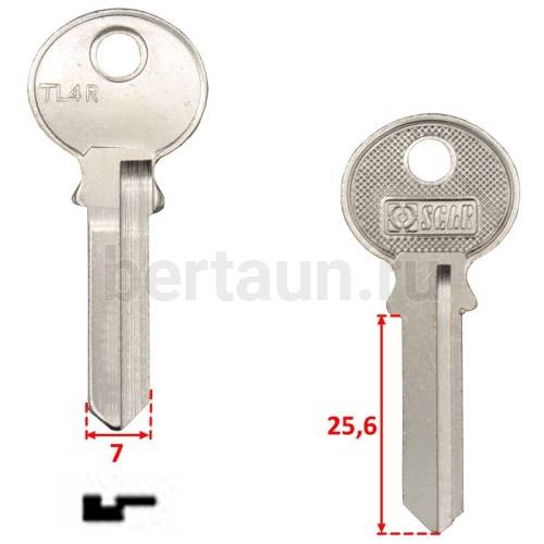 Заг.для ключ. TL 4R _TRI8I_TR2_TL4R_TRC41L TriCircle англ. №152