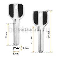 Заг.для ключ. MCM 2 паза (35 мм)  №594