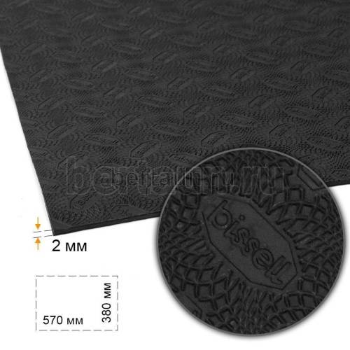 Лист профилактика № 46  BISSELL 072 380*570*2 мм черный BLACK (2)