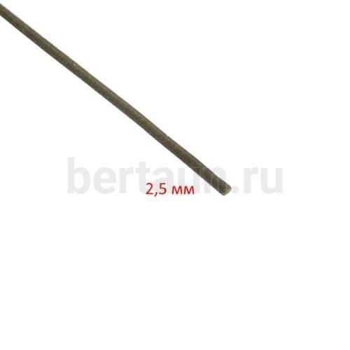 Резинка шляпная 2,5 мм хаки АП