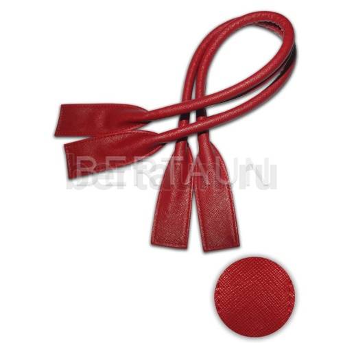 Ручки сумочные готовые 65см №137 полиурет. красный НОВИНКА