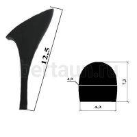 Каблуки №   2 LY 9152 черный  матовый (высота 11 см)