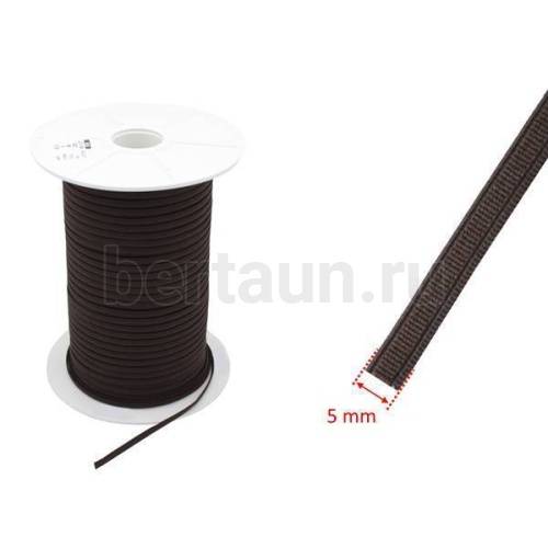 Резинка   5 мм башмачная (коричн) Италия 85