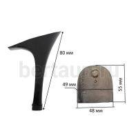 Каблуки №   3  LY  2017 черный   (высота 8 см)