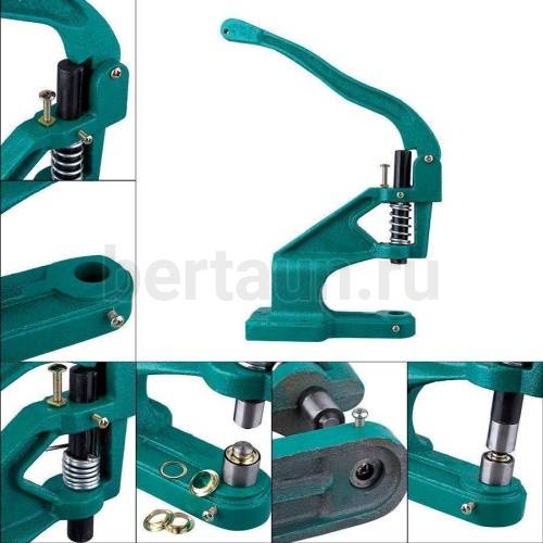 Пресс ручной  "универсал" для установки блочек/кнопок (зеленый) КНР резьба М8