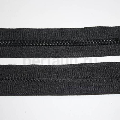 Молния рулонная  № 44  спираль Т5  /№322 черн (200/182 м.упак)