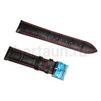 Ремешки для часов № 66  КОЖА HIGHTONE #350 (20мм черн крок)