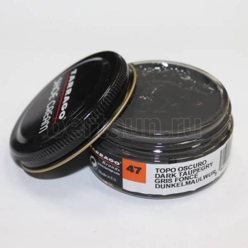 Тарраго №191    (TCT31) 047 Крем SHOE cream СТЕКЛО 50мл тем.серый