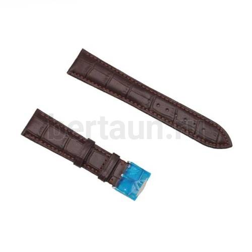 Ремешки для часов №121  КОЖА HIGHTONE #374 (21мм коричн. крок. мат)