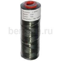 Нитки вощеные№105 d1мм 100м.для ручной прошивки ЗЕЛЕН 764 DAFNA