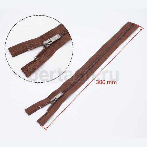 МОЛНИЯ №235 обувная DIZIP Декоративн. Т7  30 см коричневая