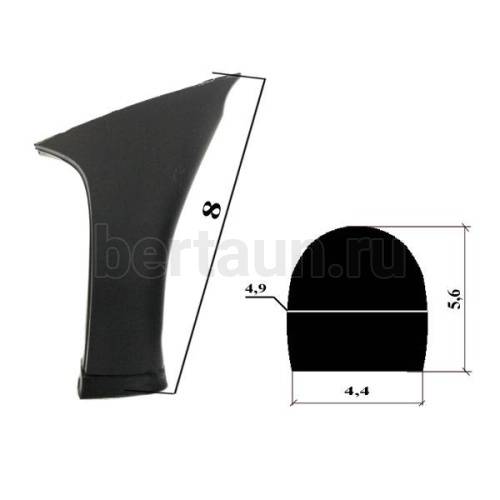 Каблуки №  51 LY 6350 черный матов (стол.высота  8 см)