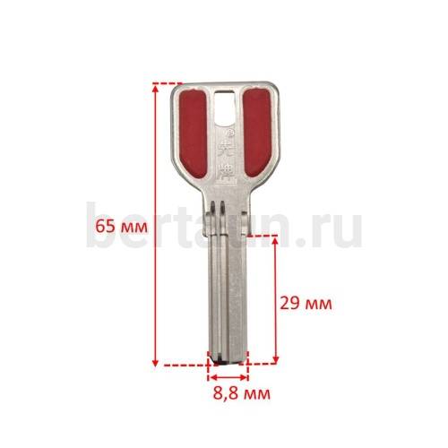 Заг.для ключ. MCM-3Р/MCM1( MSM) стар. верт. 3 паза 29мм №430