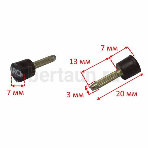 ARCHITAK  набойки №13 (круглые) №07 коричневые.