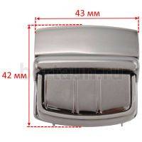 Замок портфельный №153 С072-9 BERT без замка тем.никель