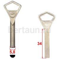 Заг.для ключ. ABL-1 ОБЛОЙ ABL1_AB1_AY1_S11ABY_Abloy Латунь №182