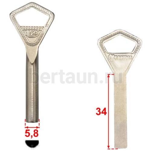 Заг.для ключ. ABL-1 ОБЛОЙ ABL1_AB1_AY1_S11ABY_Abloy Латунь №182