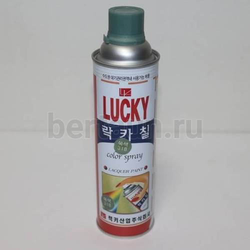 Краска № 17 аэрозоль "LUCKY" 400 мл № 318 фисташковая