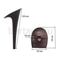 Каблуки № 121к GUMUS 1908 (7-8)  черный  (высота  13  см)