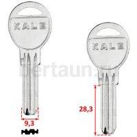 Заг.для ключ. KALE овал KAE12D_KAL13_x_x_Kale6/KAE6 (овал 3 паза)  №6 верт №287 (G-241)