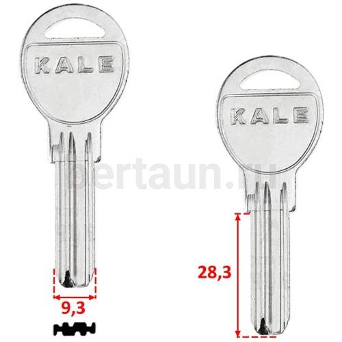 Заг.для ключ. KALE овал KAE12D_KAL13_x_x_Kale6/KAE6 (овал 3 паза)  №6 верт №287 (G-241)