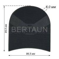 Набойка № 156  BAOMA арт.B106 черный 6,0 мм