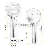 Заг.для ключ. U5D_U5D_UL050_UNL5 _Универсал (2.2mm) англ. №621