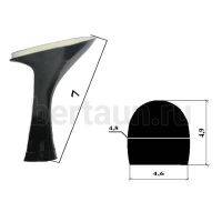 Каблуки № 114 LY 5084  черный лаковый (высота 7 см)