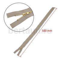 МОЛНИЯ №193 неразъемная д/платьев металл ЗОЛОТО Т3 50см бежевый