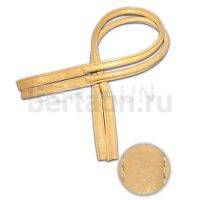 Ручки сумочные 75 см крепл.УЗКОЕ № 74 полиурет. св.крем ЛАК