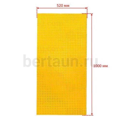 Стенд для ключей Перфостенд  жёлтый  без рамки 1000*520 мм