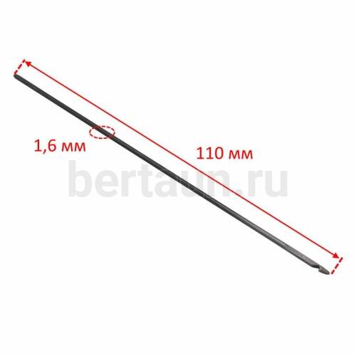 Крючок № 5 шило для ручной прошивки каленый лопаточный d 1.6