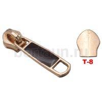 Замок-бегунок № 67 на спираль Т8  без фикс. BERT золото 