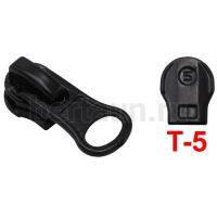 Замок-бегунок №223 спираль Т5 потайной ОБРАТКА BERT LUX черный