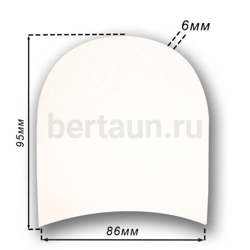 Набойка № 18 Vibram топ 030 белая (3) 86*95*6 мм Dumout КНР Набойка № 18 Vibram топ 030 белая (3) 86*95*6 мм Dumout КНР