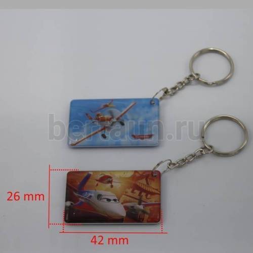 Домофонный ключ заготовка № 2  RFID "мини карта" PLANES брелок в асор.