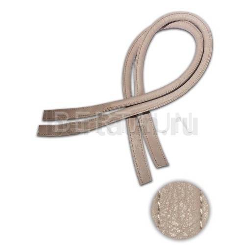 Ручки сумочные 75 см крепл.УЗКОЕ № 85 полиурет. тем.беж.