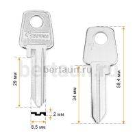 Заг.для ключ. MCL1_MC1 (H-096)  Москва   №677
