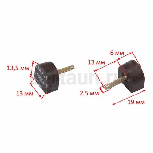 ARCHITAK  набойки №10  р.5  ТОНКИЙ ШТЫРЬ р.13*13,5 мм /272  кор.
