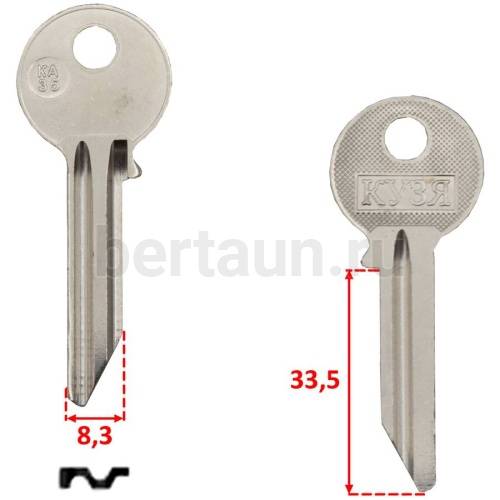 Заг.для ключ. KAZ КАЗ 5 _KAZ5D_KAN5D_KAZ2_KAZ5_Казань англ. № 170 