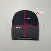 Набойка №20160 DUMOUT "ариэль" мужская черная 103*95*7 мм