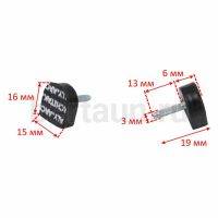 ARCHITAK  набойки № 5  р.7  15*16 мм/203 ( чёрные )