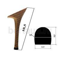 Каблуки № 119 LY 6396 коричневая полоса (высота 11 см)