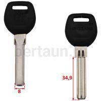 Заг.для ключ. ПАН-ПАН MINGBANG-B2-вертик. пластик с площад. 2 паза (8.0x34мм) № 62 