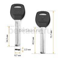 Заг.для ключ. BAODEAN JULI_AP1D_APE2_APK2R_x_BAO2D 35 мм пл.ручка, без упора D-143  №595 