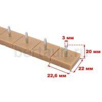 Полоса - штырь №14  ПРИБАЛТИКА (5 пар) ШИРОКАЯ бежевая