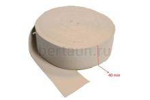 Резинка  40 мм башмачная (бел.) Италия ширина 