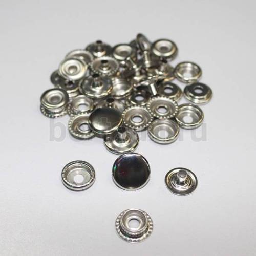 Кнопка №64 D 15 мм  КОЛЬЦО (1000  шт/уп) никель